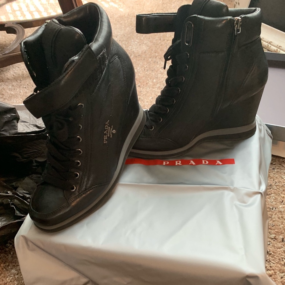 PRADA WEDGE SHOES